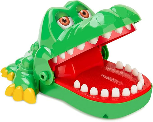Crocodile Teeth Game for Kids Ages 4+, Alligator Tooth Game Push Teeth Down Toy, Funny Chomping Mouth Bite Surprise Games, No Batteries Travel Family Party Toy for Boys Girls