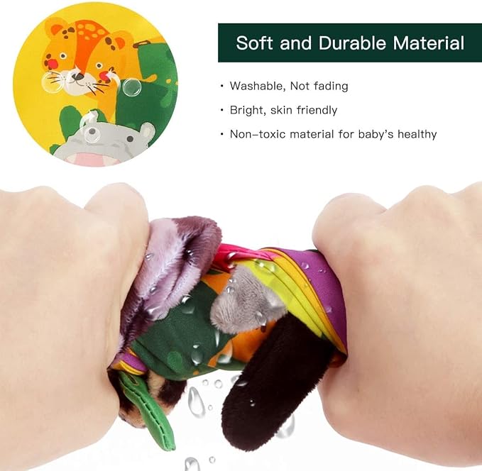 beiens Baby Book Toys, 3PCS Touch and Feel Soft Sensory Crinkle Books | Baby Toys 0-3-6-12-18 Months, Cloth Infant Newborn Toys for Tummy Time, Stroller Car Seat Toys, Baby Boy Girl Shower Gifts