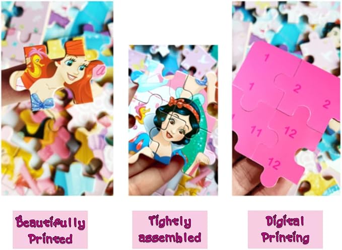 60 Piece Jigsaw Puzzles for Kids Ages 4-8 Educational Learning Toys for Boys & Girls Fun Puzzle Game with Sturdy Tin Box Storage Toddler & Preschool Children’s Activity