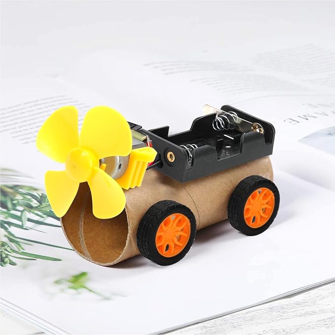 Sntieecr 276PCS DC Motor Kit, Mini Electric Circuit Kit | for DIY Science Projects with Motors, LED Light, Vanes Propeller, AA Battery Holder, Plastic Gears, Gift for Kids