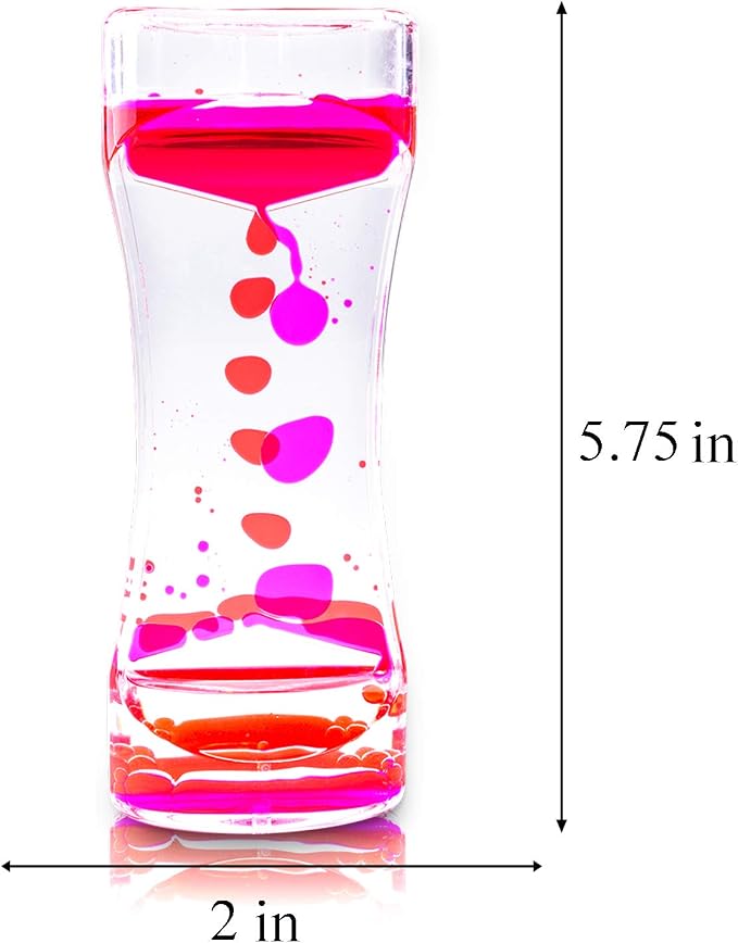 Super Z Outlet Liquid Motion Bubbler for Sensory Play, Fidget Toy, Children Activity, Desk Top, Assorted Colors (4 Pack)