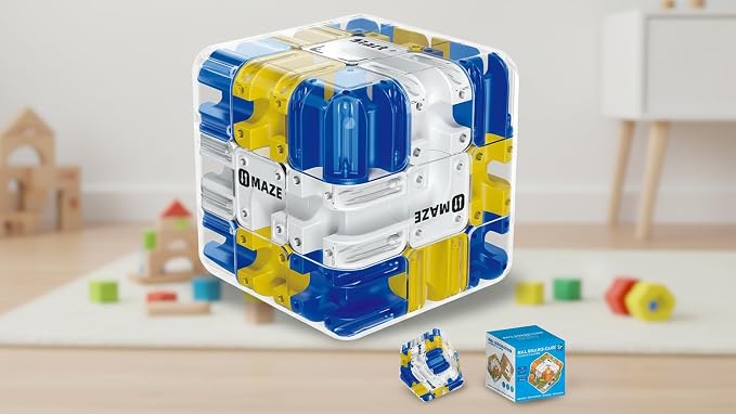3D Cube Puzzles Fidget Toys - Brain Teaser Puzzles Toys Educational Learning Toys for Logical Thinking, Puzzle Maze Cube Easter Basket Stuffers Birthday Gifts
