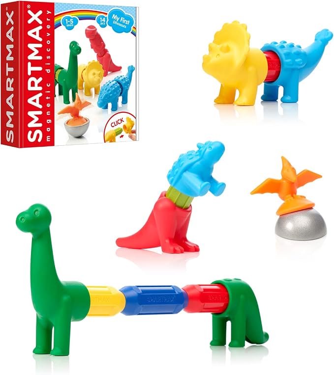 SmartMax My First Dinosaurs Magnetic Building Set STEM Learning Toy Ages 1-5
