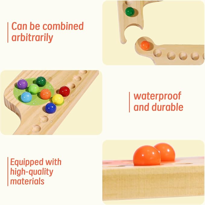 Jokers and Marbles Board Game Wooden Pegs and Jokers Game 2-8 Players | 8 Wood Game Boards 8 Colors 40 Marbles 4 Decks of Cards Instructions Family Tabletop Game Gift for Adults and Families