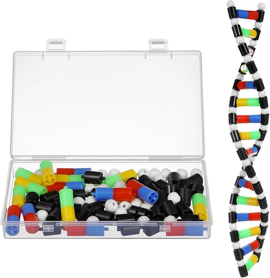 iplusmile DNA Model Kit Double Helix Structure, 3D Science Teaching Instrument for Biology Class, Genetics Learning Educational Toy for Students Kids Assembly Display