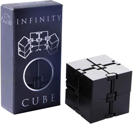 Infinity Cube Fidget Toys for Kids, Adults Anxiety Relief Items Fidget Cube | Cool Gadgets Quiet Office Desk Toys for Adults Calming, Travel Essential for Autism Teens, Dementia Gift, Stocking Stuffers