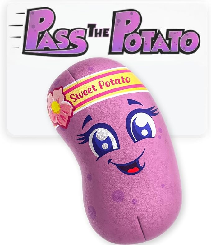 Move2Play, Pass The Potato | Hilariously Wild & Fun | Active Family Game for Kids Ages 3-8+ | Indoor Outdoor Toss Game | Party Games for Boys & Girls | Camping Travel Fun