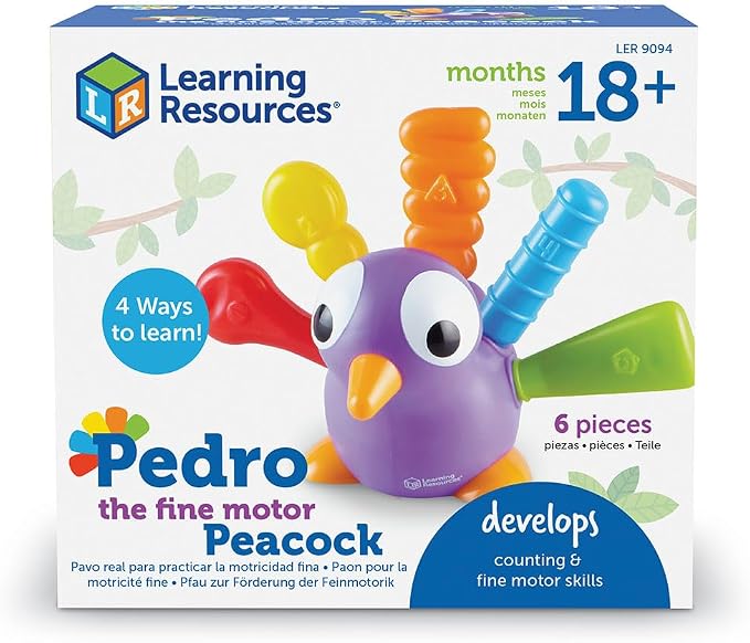 Learning Resources Pedro the Fine Motor Peacock