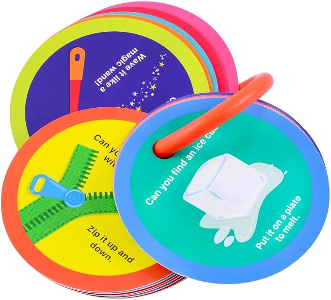 Preschool Indoor Scavenger Hunt Cards at Home, Gifts for Ages 3, 4