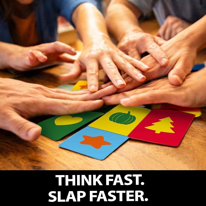 Family Board Games for Kids and Adults - Card Games for Kids 8-12, Families | Don’t Bee Last Card Game for Teens, Kids Ages 7-10 - Adults Party Game – Global Language-Free Edition – Colors and Shapes