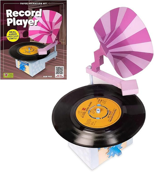 Go On Make Me - Animated Paper Craft Kit for Kids and Adults - Screenless STEM Activity - Build Your Own Moving Model (Turntable)