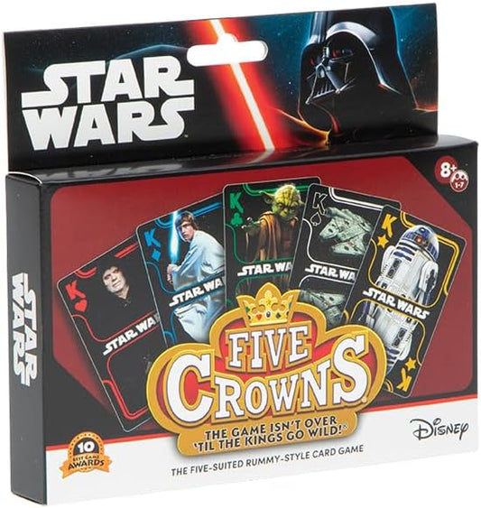 Five Crowns Star Wars Rummy Style Card Game for Kids, Family Game Night | Family Game Night, Travel Games, Screen-Free, Holiday Game, Playing Cards, Star Wars Toys