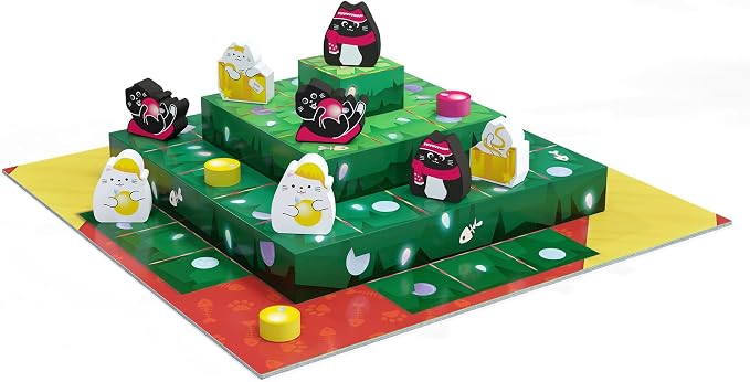 Smirk & Dagger Boop The Halls Holiday Board Game | Strategy game for 2 players, ages 10+, 3D gameboard, painted cat meeples