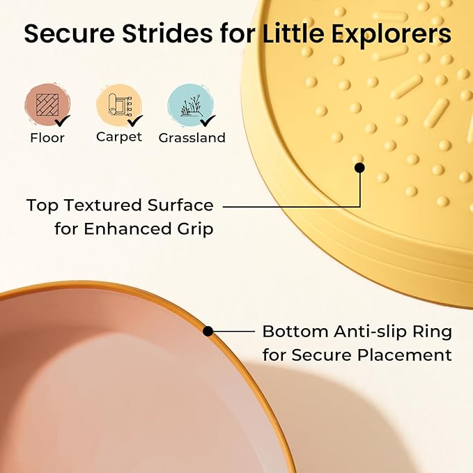 Tiny Land Stepping Stones for Kids, 5pcs Non-Slip Balance Toddler Toys | Sensory Stepping Stones for Toddlers 3-5 to Promote Balance, Coordination, and Active Play Skills Indoors or Outdoors