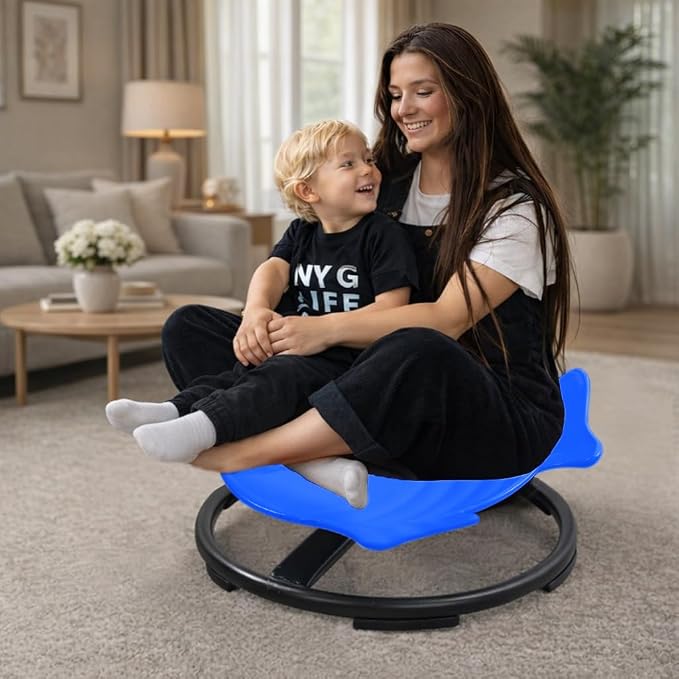 Sensory Spinning Chair for Kids with Autism | Toddler Sit and Spin ADHD Chair,Sensory Room Must Haves, Improves Balance & Motion Relief,Gift For Ages 3+