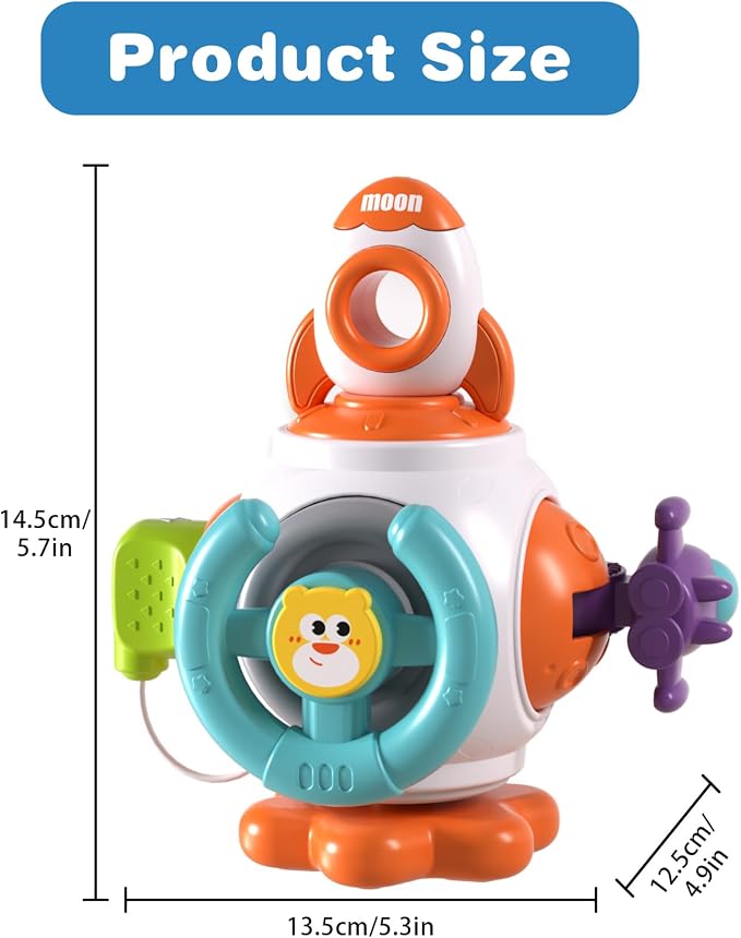 Montessori Toys for 1 Year Old Boy Girl, Busy Cube Sensory Toy Toddlers 1-3 | Busy Board, Baby Travel Airplane Car Activities Essential, Birthday Gift for 6 9 12 18 Months, Learning Fine Motor Skills