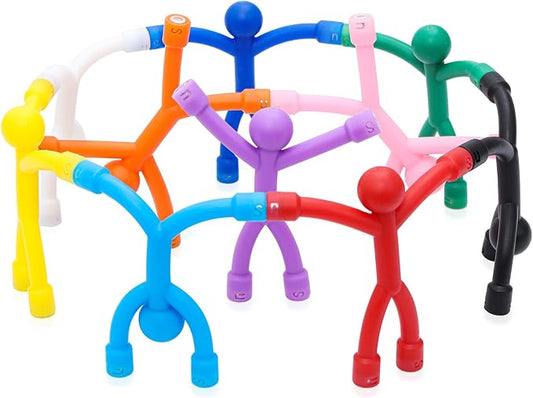 10Pcs Magnetic Travel Toys, Magnets Men for Kids, Cute Magnetic People | Fridge Magnets Sensory Fidget Toys for Adults Kids, Airplane Car Toddler Travel Essential Toys