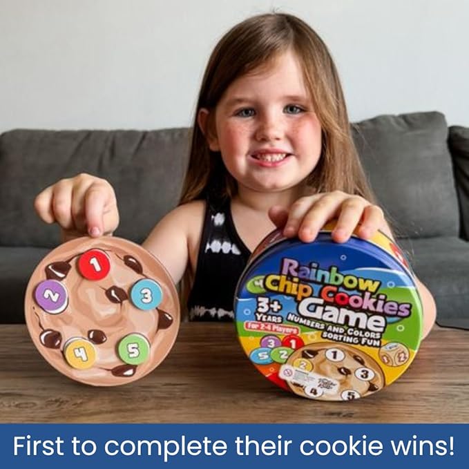 Rainbow Chip Cookie Sorting Game for Colors and Numbers by Pidoko