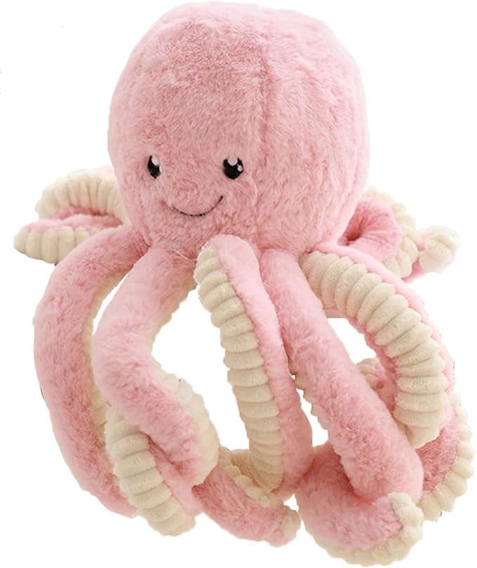 Cute Cartoon Octopus Stuffed Animals Octopus Plush Doll Toys Octopus Plushies Toys Gift Sea Stuffed Toys for Kids and Lovers Home Decor (Pink, 31.4-Inch) | Sweet Smile Face | 8 Springy Tentacles | No Loose Parts | Machine-wash | Safe Polyester Fill | S...