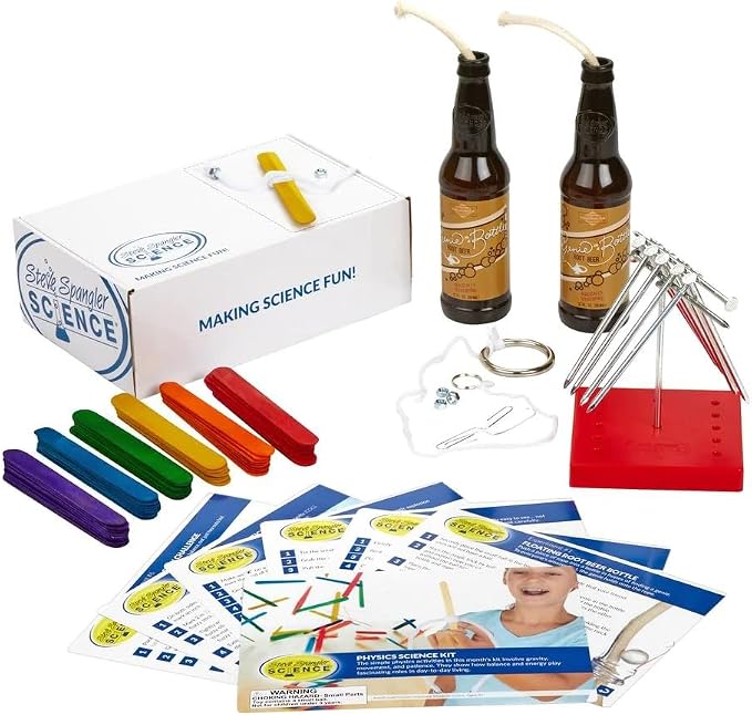 Steve Spangler Science STEM Kit: Physics Science Kit, Ages 8+ | Experiments for Kids, Chemistry Set, STEM Projects, Educationals