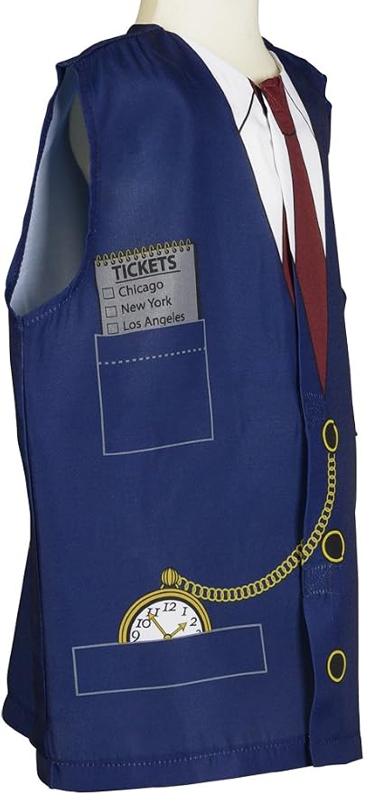 Aeromax boys Train Conductor childrens costumes, Navy Blue, One size fits most ages 3-6 US