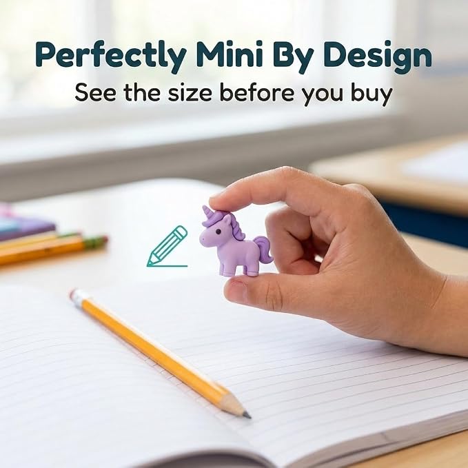 Eraser Lab Mermaid & Unicorn Eraser Making Kit for Kids 4-12 | Birthday Gift for Girls Ages 5-10, DIY Clay Eraser Kit, Gift for 7 Year Old Girl, Back to School Supply