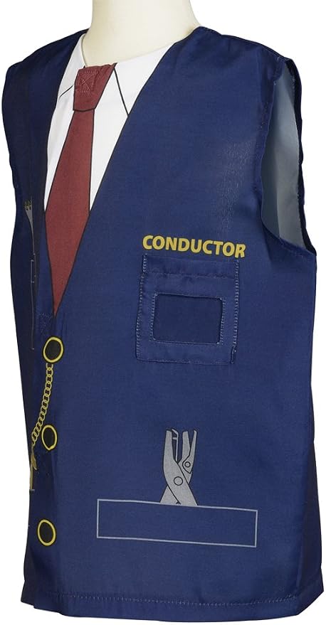 Aeromax boys Train Conductor childrens costumes, Navy Blue, One size fits most ages 3-6 US