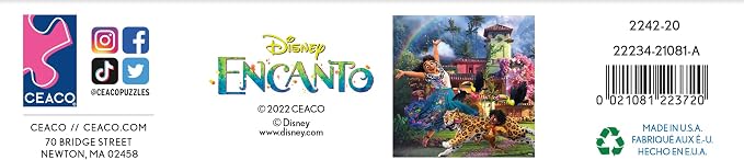 Ceaco - Disney Encanto Mirabel - 200 Piece Jigsaw Puzzle for Kids Ages 8-10 | Official Disney Licensed Art, Made in the USA, Recycled Board, Poster Included, 15 in x 11 in, Giftable