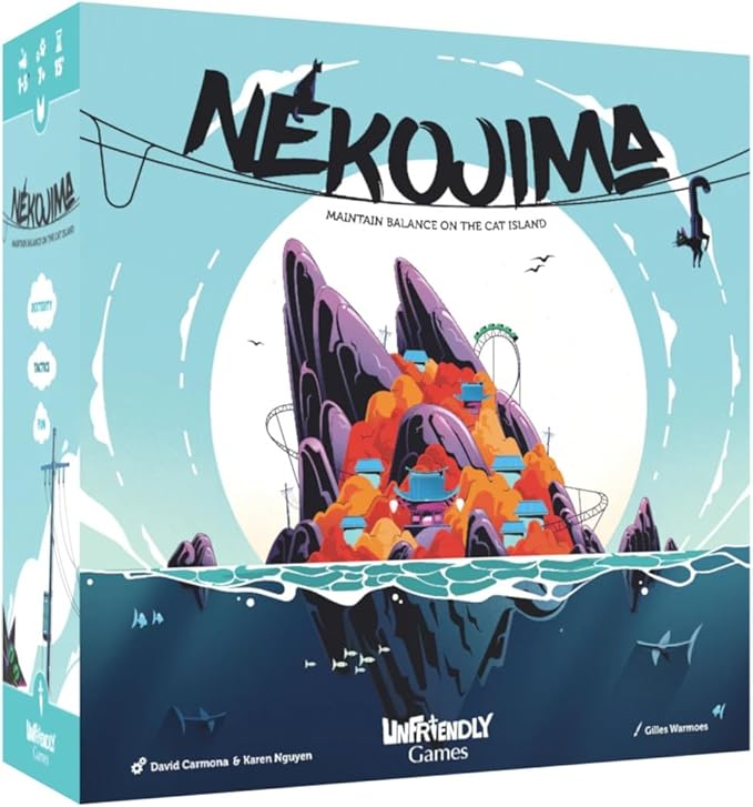 Nekojima | Avoid Mischievous Cats While Carefully Building a Japanese Power Grid | Stacking and Weaving Dexterity Game | Fun Family Game for Kids and Adults Ages 8 and Up | 1 to 5+ Players | 15 Min