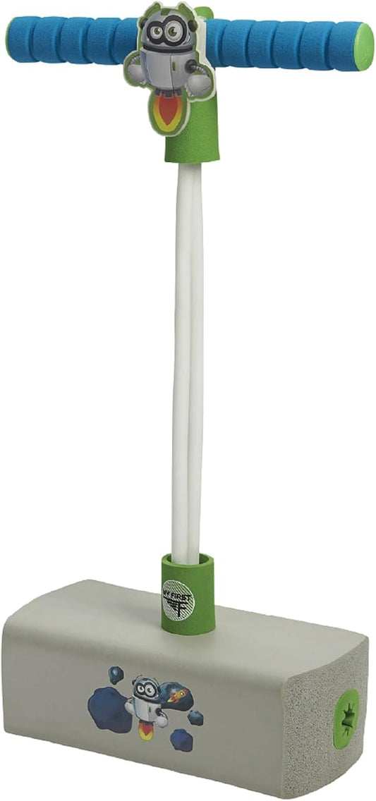 Flybar My First Foam Pogo Jumper for Kids Fun and Safe Pogo Stick for Toddlers, Durable Foam and Bungee Jumper for Ages 3 and up, Supports up to 250lbs, Robot
