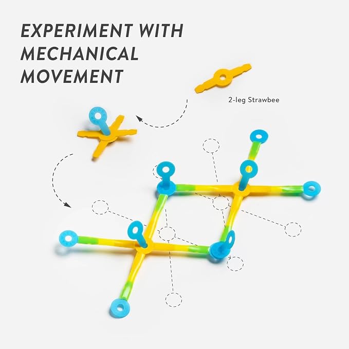 Strawbees Imagination Kit I Building Toys I Straws and Connectors | Creative STEM learning at home and school, Education learning tool, Maker construction toy