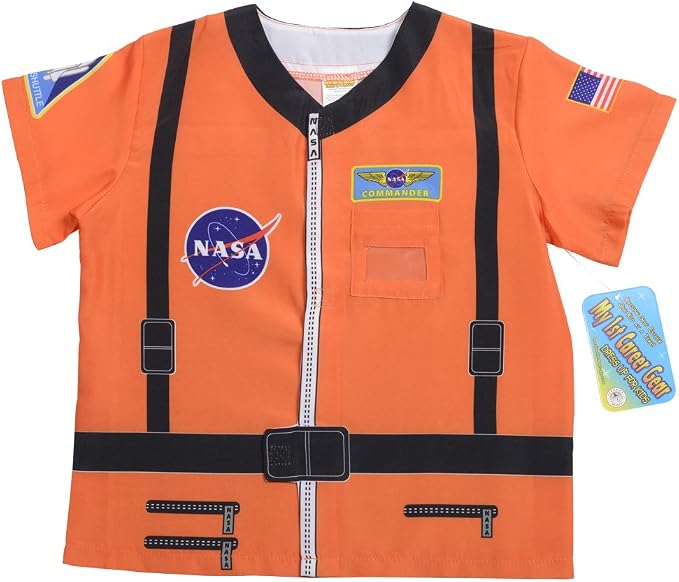 Aeromax, Inc. My 1st Career Gear Orange Astronaut Top, Ages 3-6