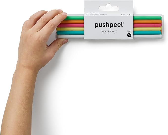 Pushpeel Sensory Strings – Silicone Fidget Strings for Calming, ADHD & Autism | Compatible Sensory Activity Board (Original & XL) | Washable & Reusable | Kids 3+ & Adults