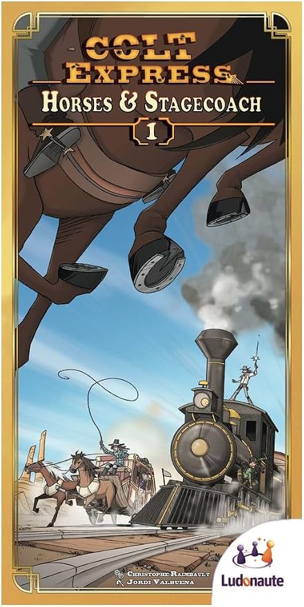 Ludonate Colt Express Horses & Stagecoach Card Game Expansion - Exciting Western Strategy with New Loot & Events