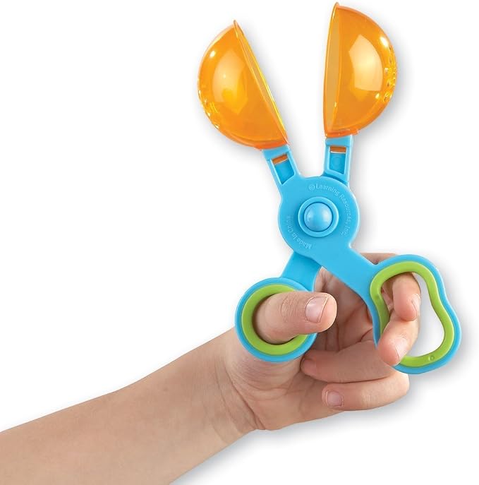 Learning Resources Handy Scoopers - Sensory Bin Sand Toys, Fine Motor, Montessori Kids, Plastic Tweezers, Homeschool Preschool Supplies, Gifts for Boys and Girls