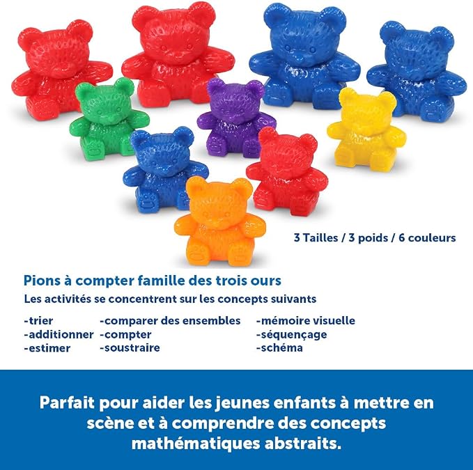 Learning Resources Three Bear Family Counters