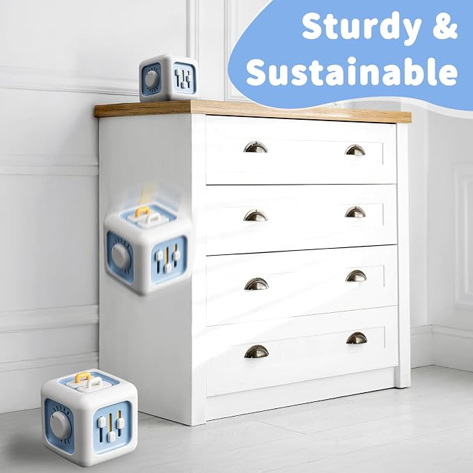 SOCBTNSO Montessori Busy Cube Travel Toy for Toddlers | Learning Fine Motor Skills, Birthday Gifts for 1 Year Old and 12 Months Baby