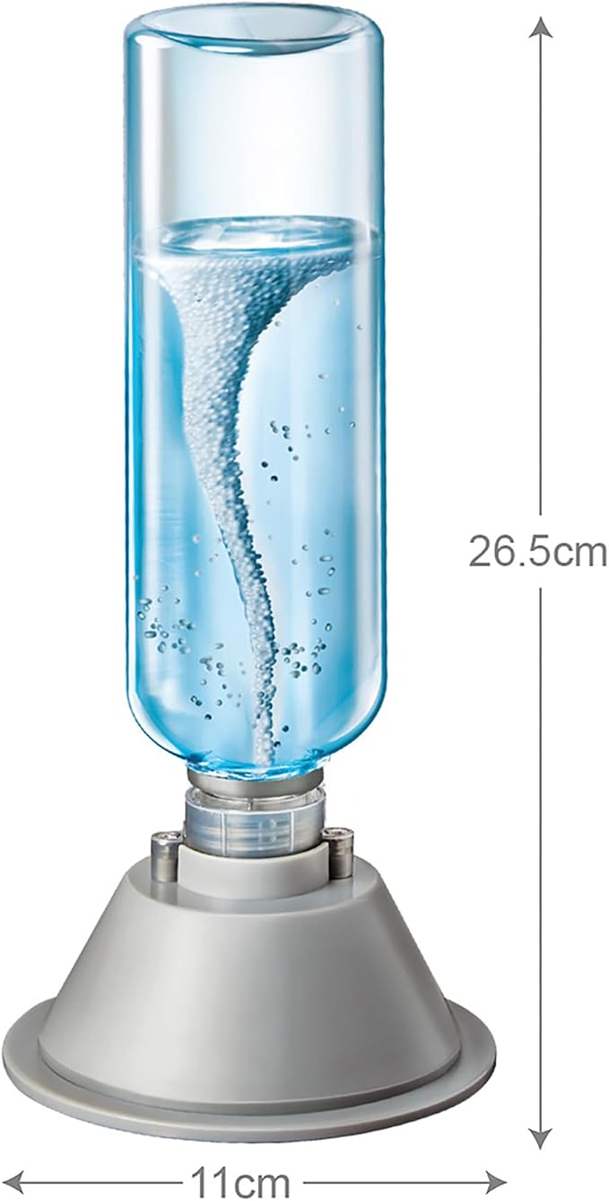 Rhode Island Novelty 4M KidzLabs Tornado Maker Kit - STEM, Science Lab | Create a spinning vortex in a water bottle; battery powered weather experiment for STEM classrooms and science fairs