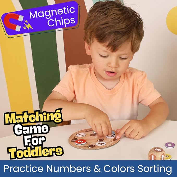 Rainbow Chip Cookie Sorting Game for Colors and Numbers by Pidoko
