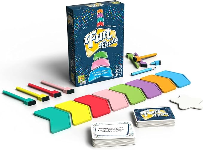 Fun Facts Party Game - Learn Surprising Facts About Friends and Family! Engaging Cooperative Game for Kids & Adults, Ages 8+, 4-8 Players, 30 Minute Playtime, Made by Repos Production