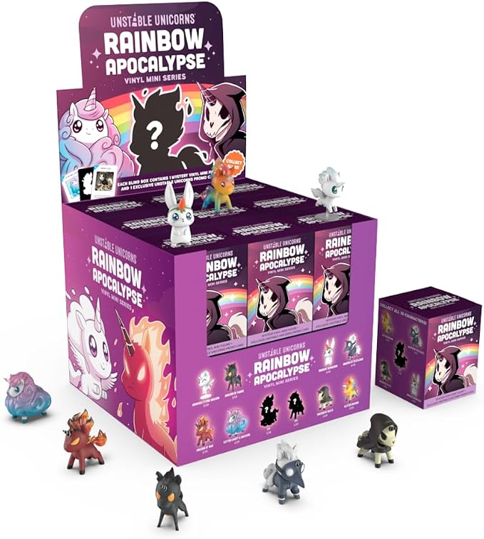 Unstable Games - Unstable Unicorns Vinyl Mini Figures Series Mystery Blind Box - Rainbow Apocalypse