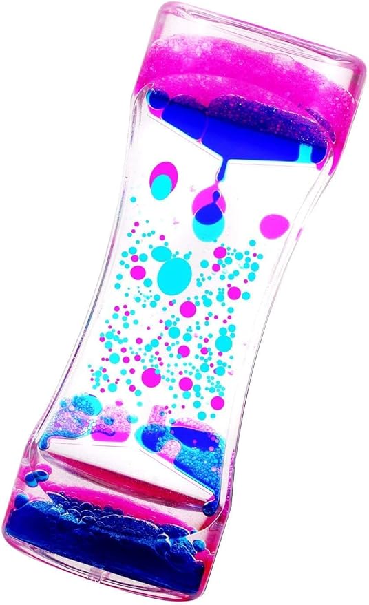 Calming Sensory Toys for Kids with Autism ADHD Anxiety or Special Needs-3 Pack Liquid Motion Bubbler Timers (Style #3)