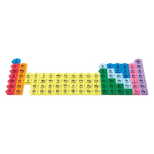 hand2mind Connecting Color Tiles Periodic Table, Learn About Elements | Chemistry for Kids At Home, Tiles Have Atomic Number, Symbol, Weight, And Electron, Homeschool Supplies
