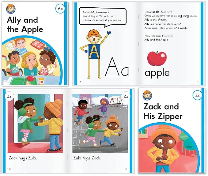 A-Z for Mat Man and Me: Individual Reader Set | Includes 26 individual Alphabet Read Aloud Books, School & Home