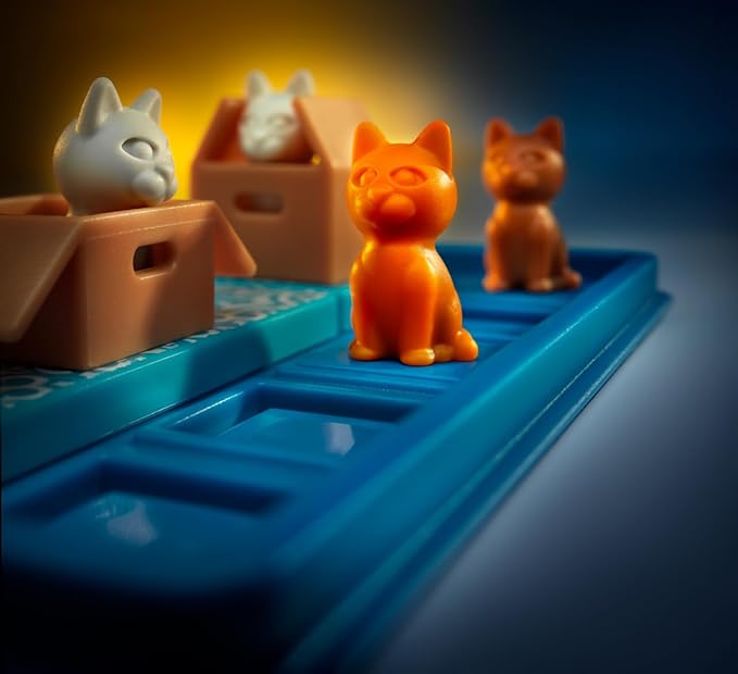 SmartGames Cats & Boxes Logic Puzzle Game with 60 Challenges for Ages 7+