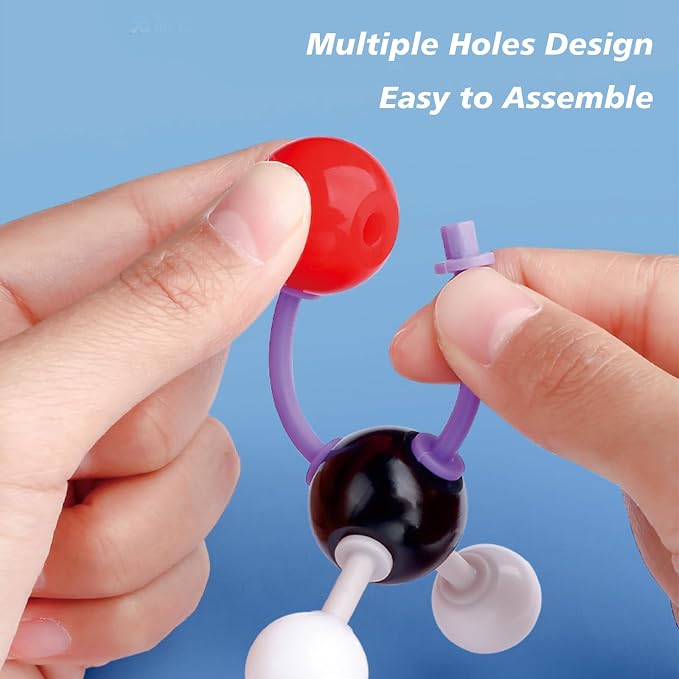 Chemistry Molecular Model Kit (208 Pcs) for Student and Teacher,Organic and Inorganic Chemie Learning Set,Motivate Enthusiasm for Learning Chemistry and Raising Space Imagination