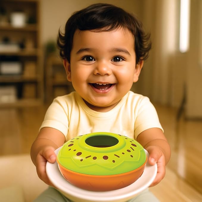 Imagimake Leaps & Bounds - Nesting Doughnuts, Montessori Toy, Ages 12M+ | Early Learning Montessori Toy, Learn Colors, Sizes & Stacking Skills, Birthday Gift for Boys & Girls Ages 1,2,3 Years Old