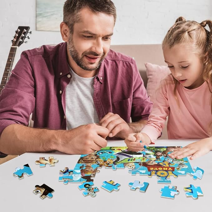 NEILDEN Jigsaw Puzzles 60 Pieces Puzzles for Kids Ages 4-8 Learning Educational Toy Puzzles for Children Girls and Boys Packed in Tin Box (CS-WJ-Z)