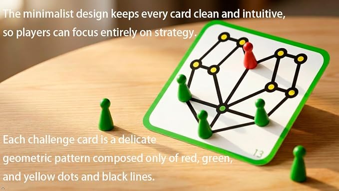 Original Strategy Board Game - 58 Unique Puzzles, Boost Logic and Problem Solving Skills, 1-2 Players, Easy-to-Learn Rules with 58 Challenges from Easy to Expert, Ages 8+, Educational fidget Game
