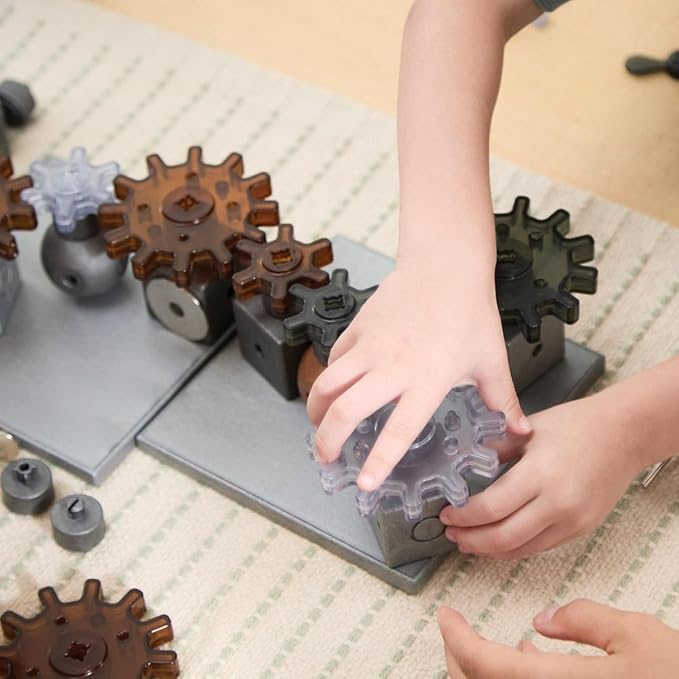 Kaplan Early Learning Company Motors and Magnets Loose Parts STEM Kit - 178 Pieces